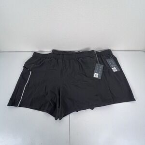 New VRST Men's Accelerate‎ 5" Lined Gym Short Size XL Black Activewear Bundle